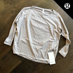 NWT Lululemon Women’s Back In Action Long Sleeve
